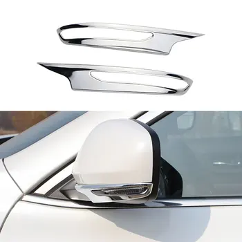 2tk ABS Plastikust Auto Rearview Mirror Sisekujundus Küljel Peegel Katab Kleebise jaoks Renault Koleos Samsung QM6 2016 - 2020 Tarvikud