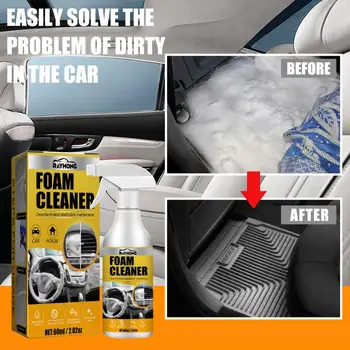 60ML Multifunktsionaalne Foam Cleaner Auto Salongi Puhastamise Nahast Iste Puhtam Nahk, Plast Puhastus Tarvikud AUTO