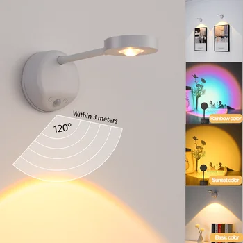 1/2/3/4tk Öö Valguses liikumisanduriga LED Tõmbamisega Traadita USB-Juhitava Seina Lamp Köök, Magamistuba sisevalgustus