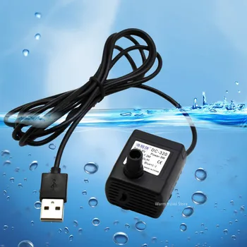 3W 500 L/H, Mini USB veepump DC 5V USB Micro-Pumbad Pet Vee Dispenser Bassein, Purskkaev Rockery Filter Pump