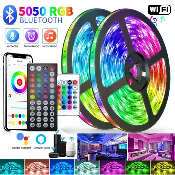 1M-30M Bluetooth LED Riba 5050 RGB Riba WIFI USB LED-Valgus, Paindlik Lindi Stripe RGB Diood Lindi IR Kontroller