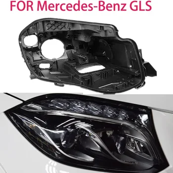 Mõeldud Mercedes-Benz GLS X166 GLS450 GLS400 Esilaterna Korpus Esitulede Shell Light Box Plastikust Alus Must Esitulede Korpus