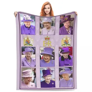 Pehme Soe Tekk Reisi Elizabeth II Viska Tekk Printsess Lilla Mütsid Lapp Bedspread Diivanil Tool Graafiline Diivanvoodi Kate