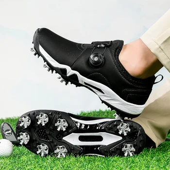 Professionaalne Naelu Golf Kinga Unisex Must Whie Sport Kingad Meeste Kvaliteetne Nahast Golf Koolitus Naiste Disainer Tossud