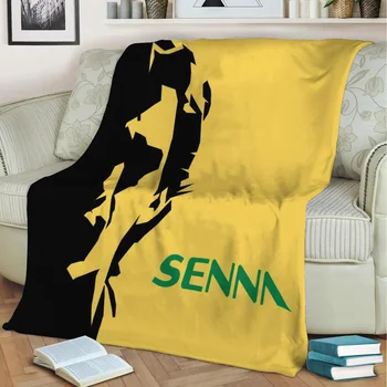 Ayrton Senna 3D Printimine -, Plüüš-Tekk Visata Kohta, Diivan Home Decor Soft Soojust Pestav Nap Tekk Dropshipping