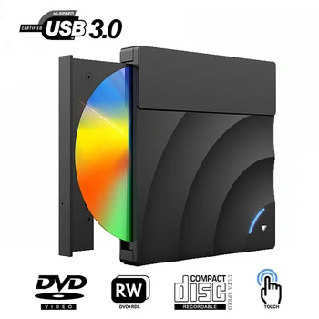 Portable High-speed USB 3.0-CD-DVD-RW Optiline seade External Slim Ketta Lugeja Lauaarvuti, Sülearvuti, Tahvelarvuti Edendamine DVD-Mängija