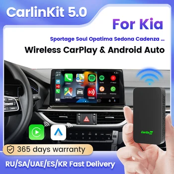 Carlinkit 5.0 Draadloze Carplay Dongle For Kia Raadio 2015-2022 Android Auto Traadita Android Kasti Autode Ai Kasti Plug & Play